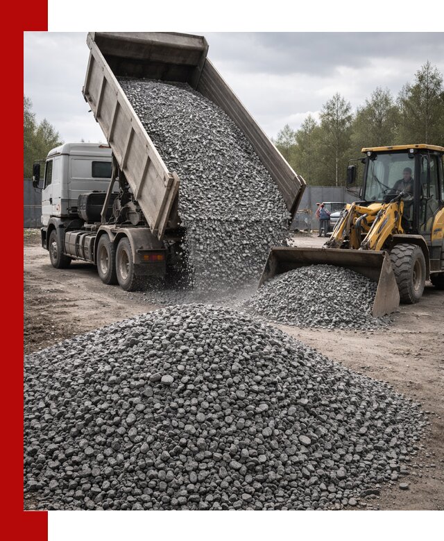 Доставка и продажа щебня гранитного в Рубцовске