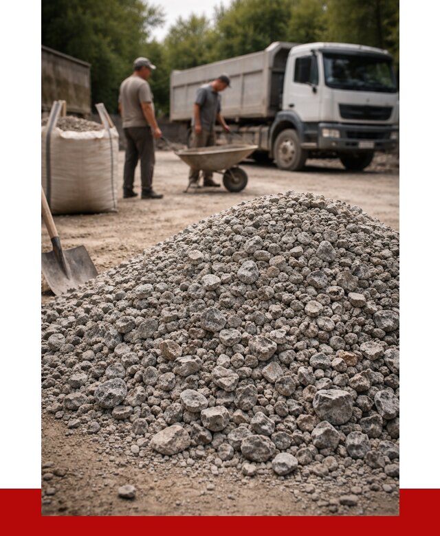 Гранитный щебень фракция 20-40 в Рубцовске от 3236 руб. ПРОНЕРУДРбц