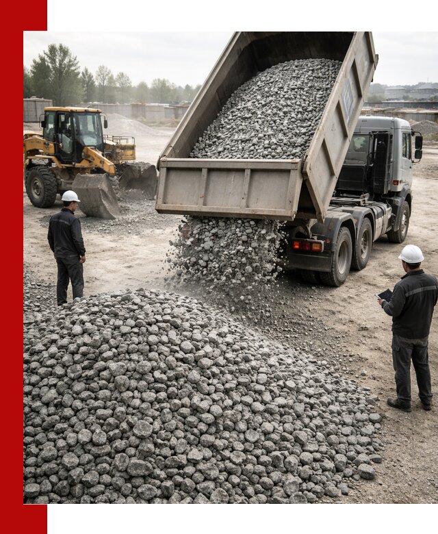 Доставка гранитного щебня фракции 20-40 в Рубцовске