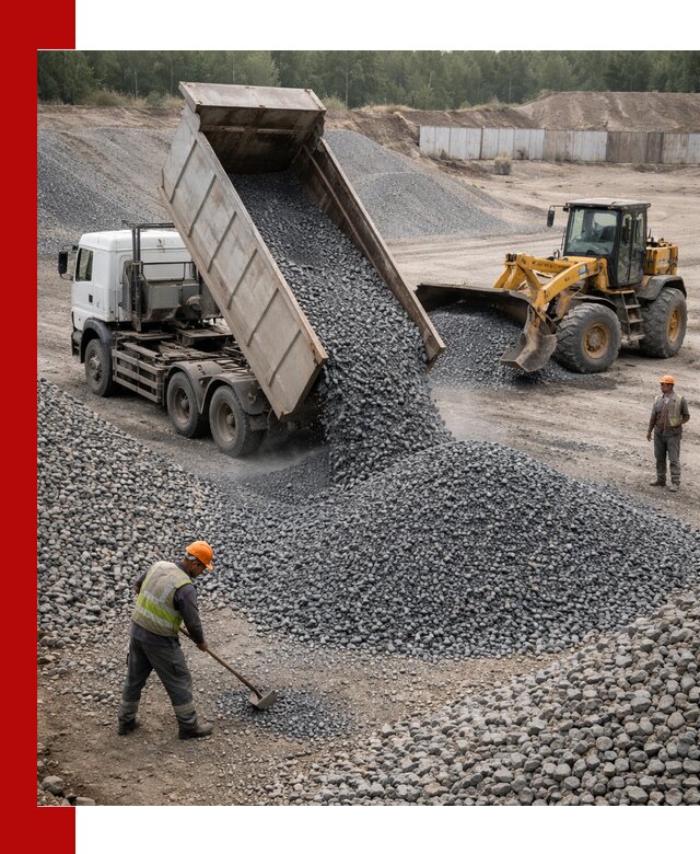 Щебень габбро-диабаз фр. 5-20 с доставкой в Рубцовске