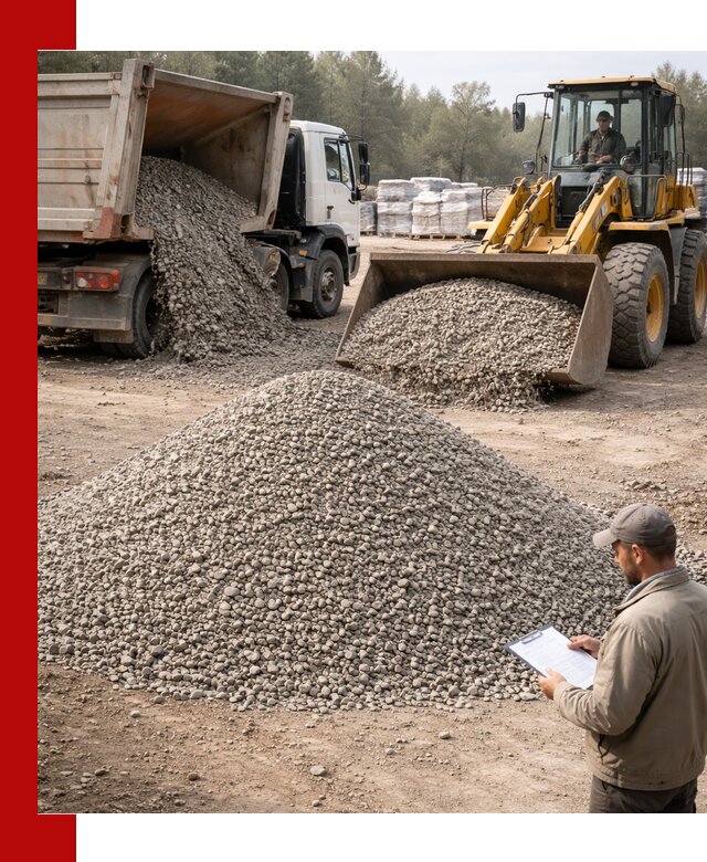 Гравийный щебень фракция 5–10 с доставкой в Рубцовске
