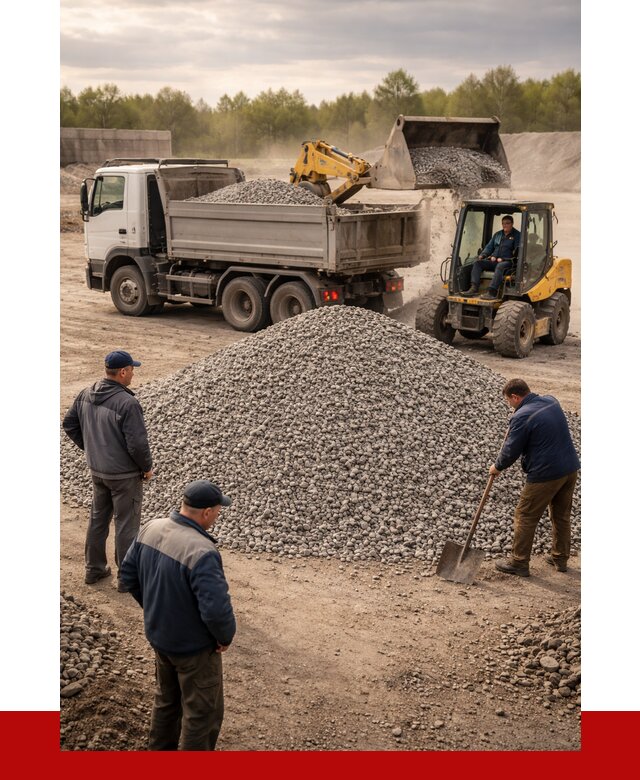 Гравийный щебень фракция 5-20 в Рубцовске от 2427 р. ПРОНЕРУДРбц