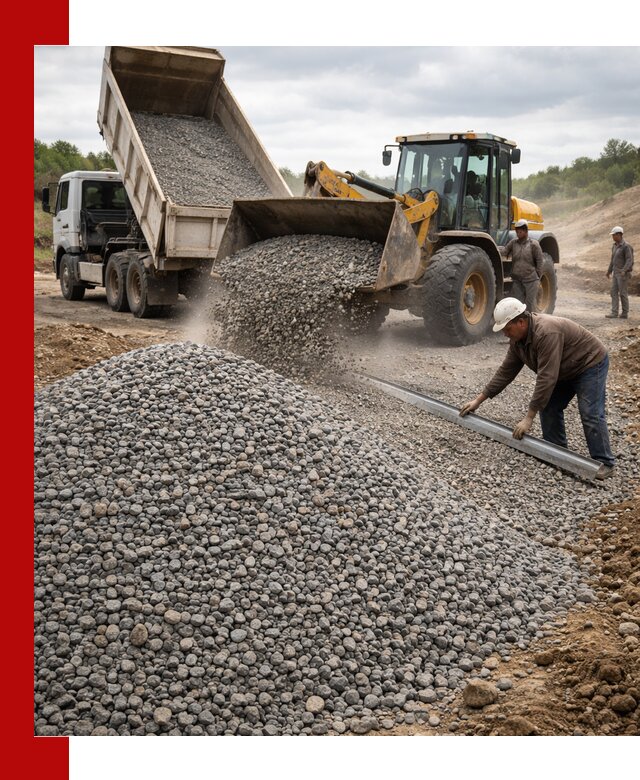 Гравийный щебень фракция 5-20 с доставкой в Рубцовске