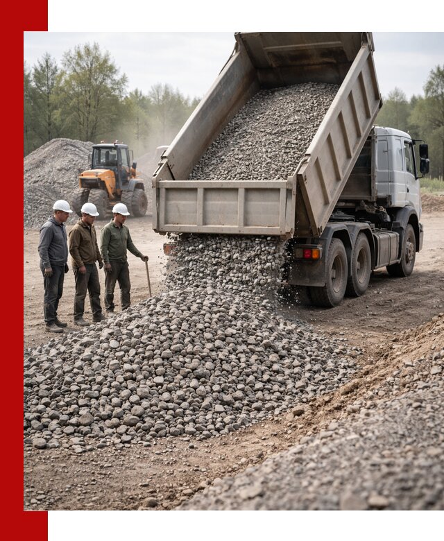 Доставка гравийного щебня фракции 70-120 в Рубцовске