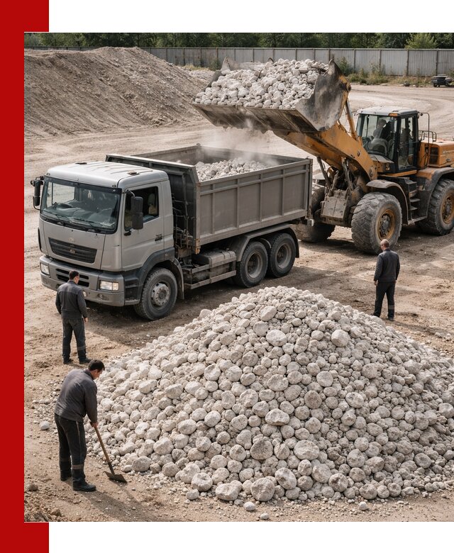 Известняковый щебень фракция 70–150 с доставкой в Рубцовске