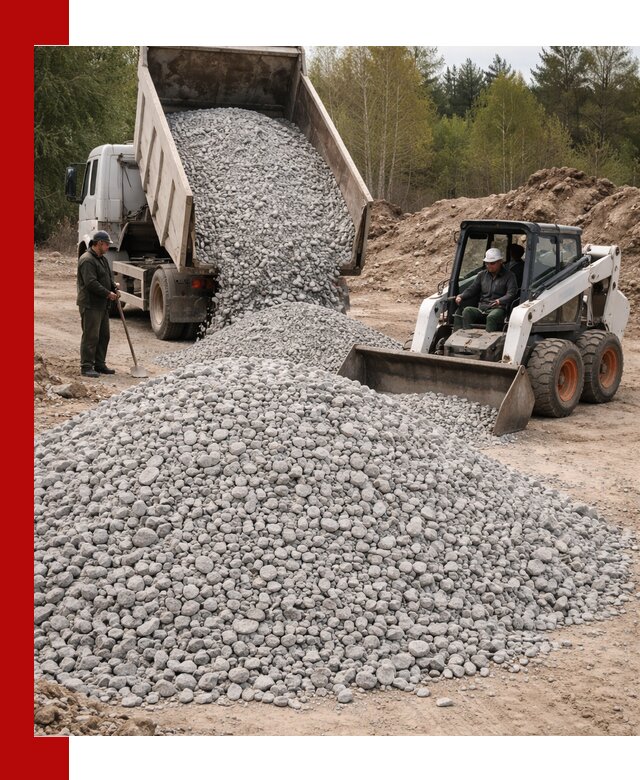 Доставка доломитового щебня в Рубцовске напрямую от карьера