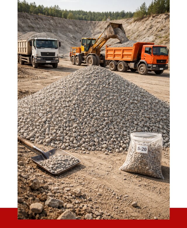 Доломитовый щебень фр. 5-20 в Рубцовске от 4247 р. | ПРОНЕРУДРбц