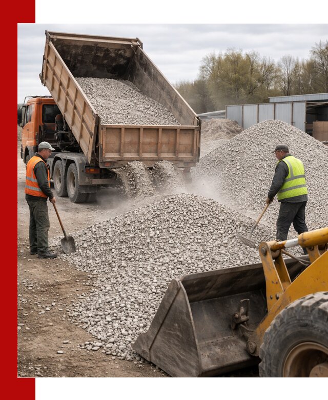 Доломитовый щебень фракции 5-20 с доставкой в Рубцовске