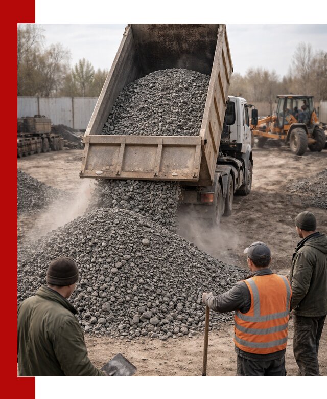 Доставка шлакового щебня в удобные сроки по выгодной цене в Рубцовске
