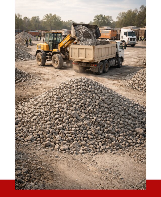 Вторичный щебень фракция 40-70 в Рубцовске от 1760 р, ПРОНЕРУДРбц