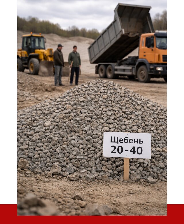 Бетонный щебень фракция 20-40 в Рубцовске от 2478 р. | ПРОНЕРУДРбц