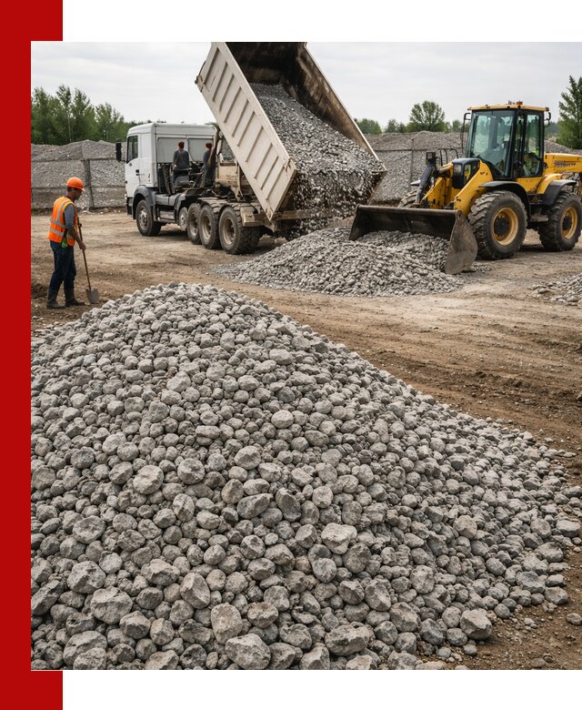 Доставка бетонного щебня фракции 40-70 в Рубцовске