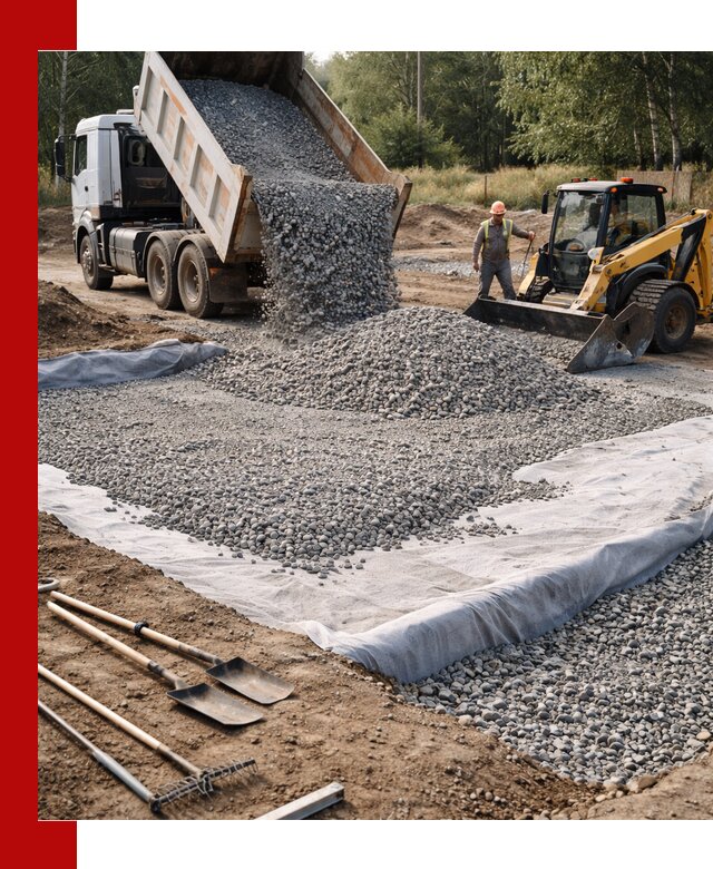 Щебень для фундамента с доставкой в Рубцовске