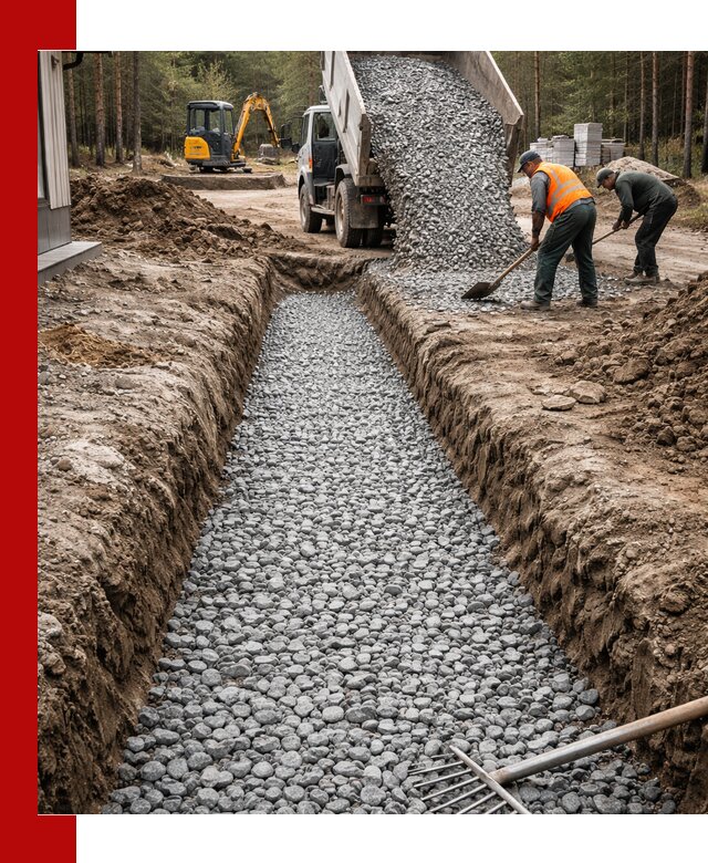 Щебень для дренажа с доставкой в Рубцовске высокого качества