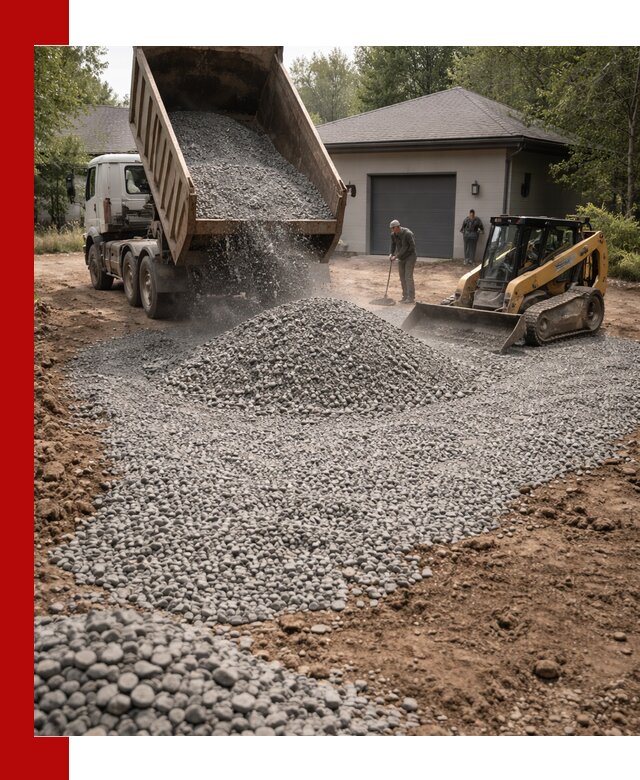 Щебень для парковки в Рубцовске: доставка и укладка качественного материала
