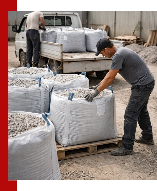 Доставка щебня в мешках по выгодным ценам в Рубцовске