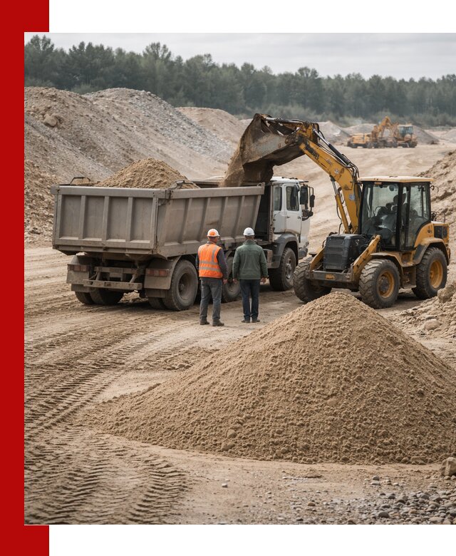 Карьерный среднезернистый песок с доставкой в Рубцовске