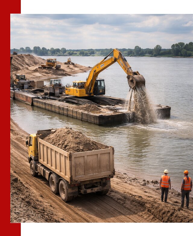 Намывной песок с доставкой в Рубцовске оптом и в розницу