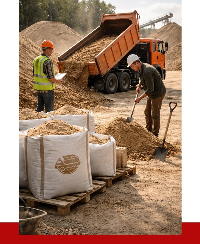 Строительный песок в Рубцовске от 2225 р. с доставкой, ПРОНЕРУДРбц