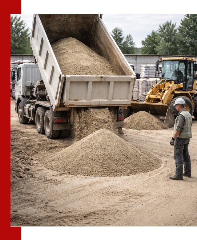 Поставка и доставка песка для бетона в Рубцовске