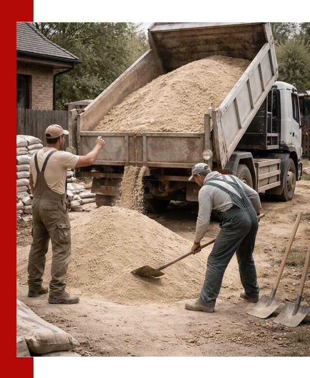 Песок для штукатурки с доставкой в Рубцовске качественный и чистый