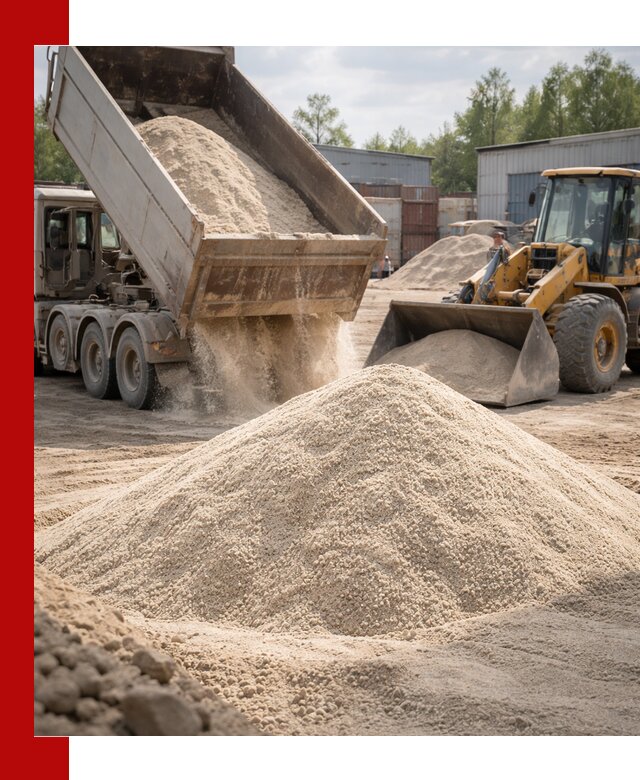 Кварцевый песок с доставкой в Рубцовске для строительных работ