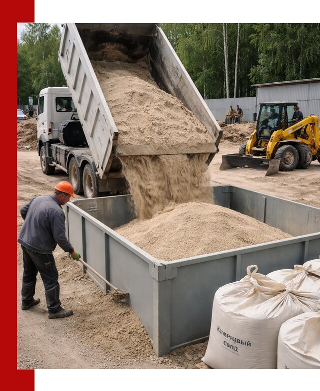 Кварцевый песок для фильтра в Рубцовске — доставка и качество