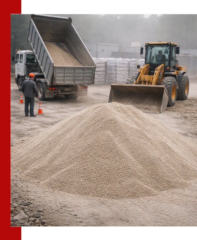 Кварцевый песок фракция 0–8 для стройработ в Рубцовске