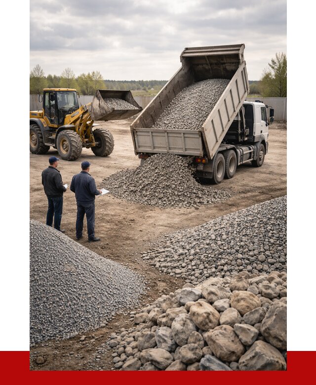 Гравий и камень с доставкой в Рубцовске от 4247 р. - ПРОНЕРУДРбц