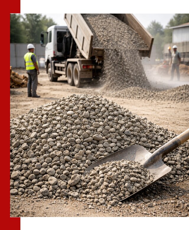 Доставка гравия фракции 20-40 в Рубцовске с самосвалами