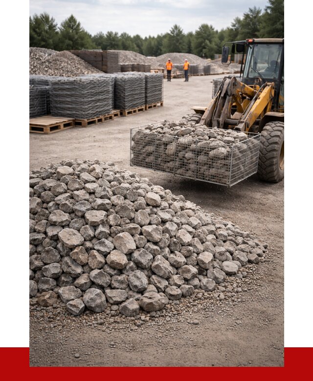 Камень для габионов фракция 70-150 в Рубцовске от 4247 р. | ПРОНЕРУДРбц