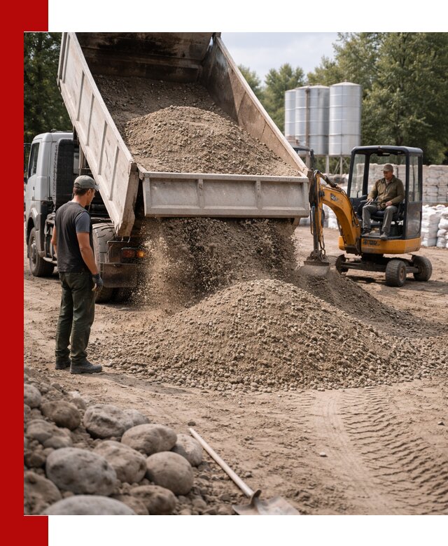 Доставка ПГС С3 в Рубцовске самосвалами и миксерами