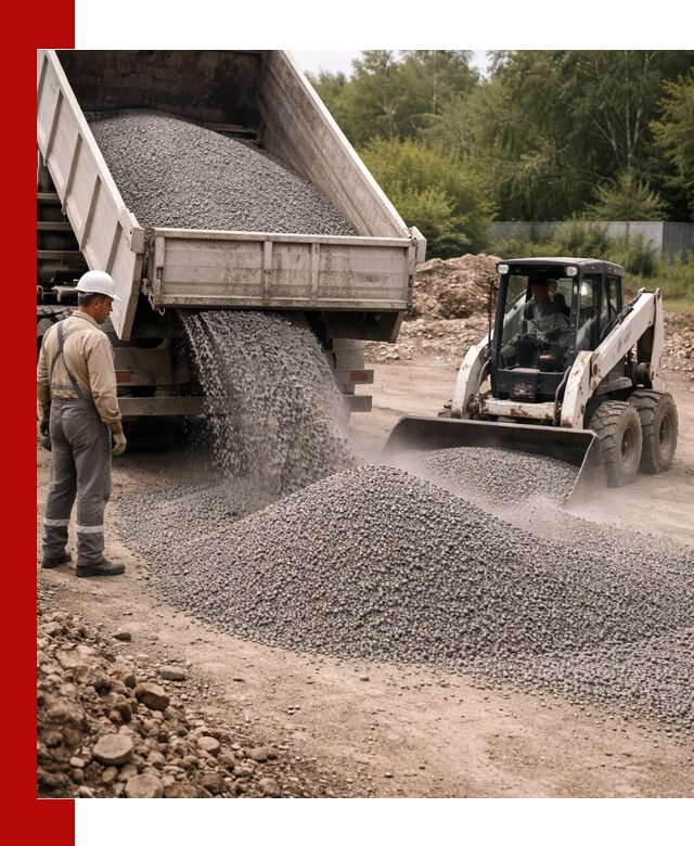 Доставка гравийного отсева 0-5 в Рубцовске оптом и в розницу