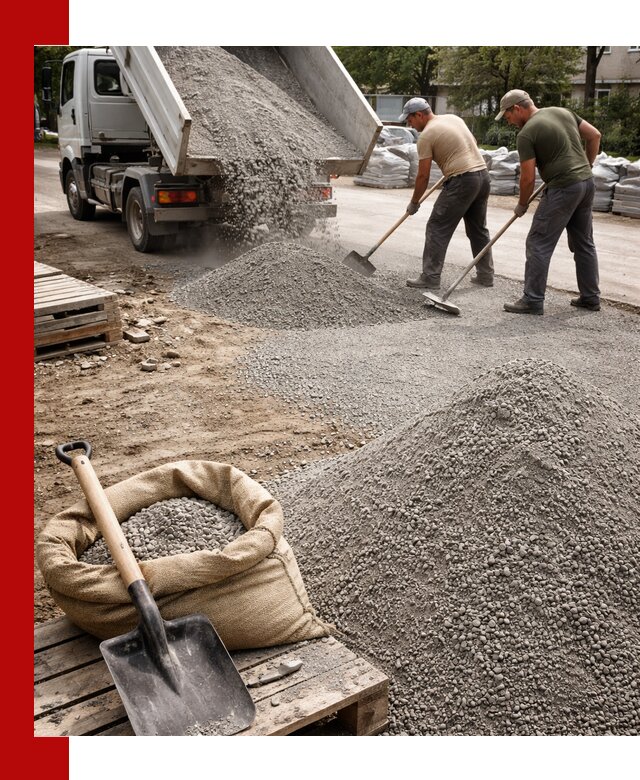 Отсев для тротуарной плитки в Рубцовске — доставка и укладка