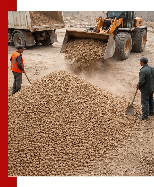 Керамзит фракция 10-20 с доставкой в Рубцовске