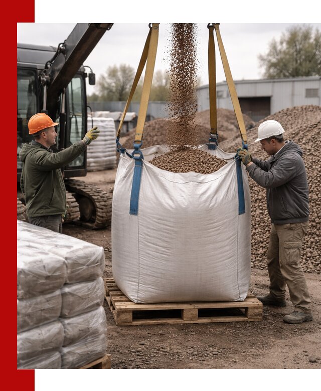 Керамзит в биг-бегах с доставкой в Рубцовске