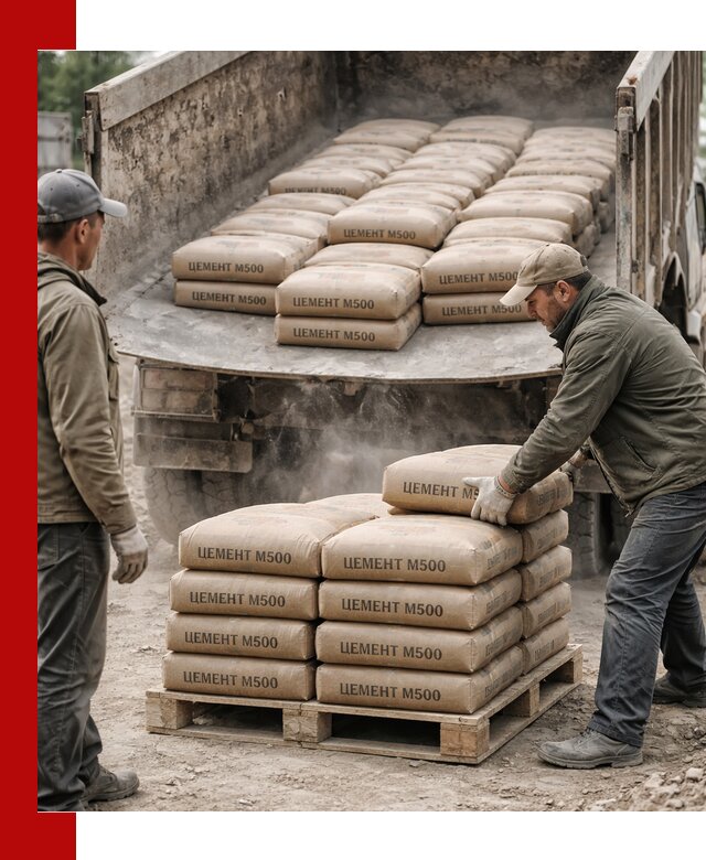 Цемент М500 с доставкой самосвалом в Рубцовске