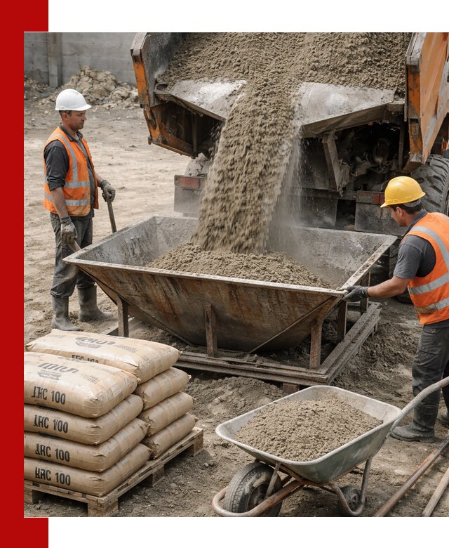 Доставка цементно-песчаной смеси М100 в Рубцовске