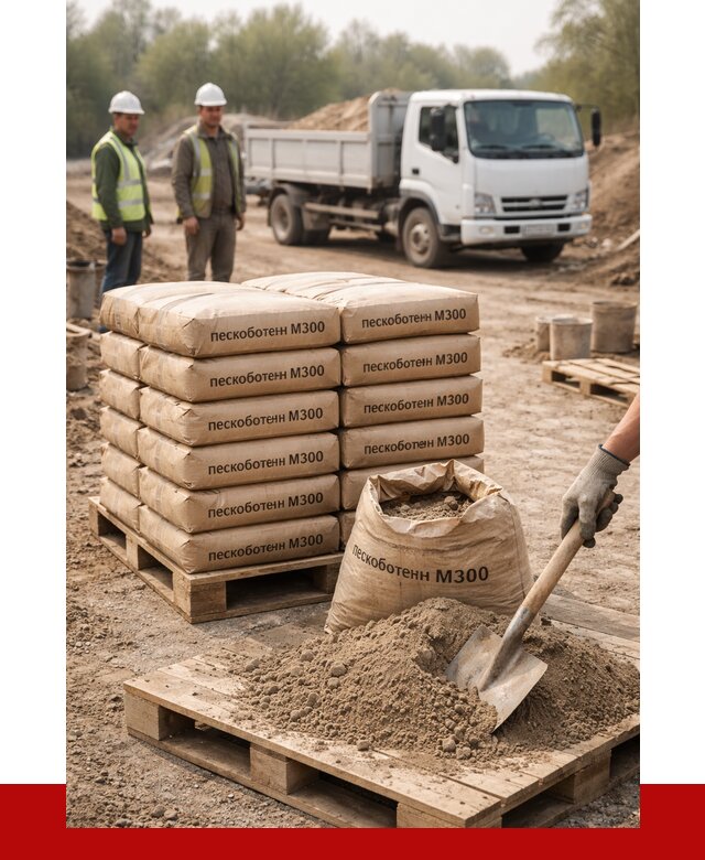 Пескобетон М300 в Рубцовске с доставкой от 4703 р. за куб | ПРОНЕРУДРбц
