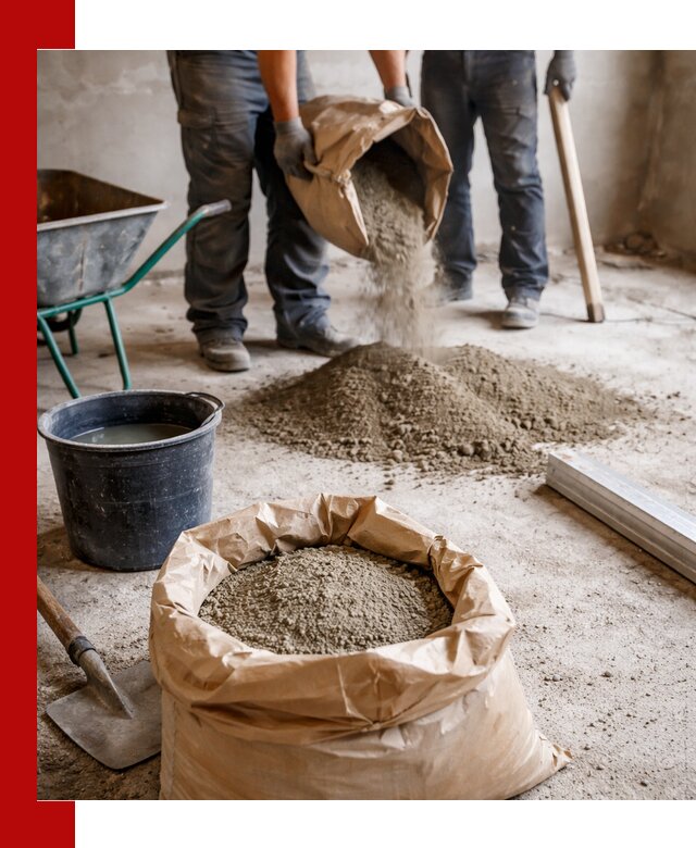 Доставка сухой смеси для стяжки в Рубцовске