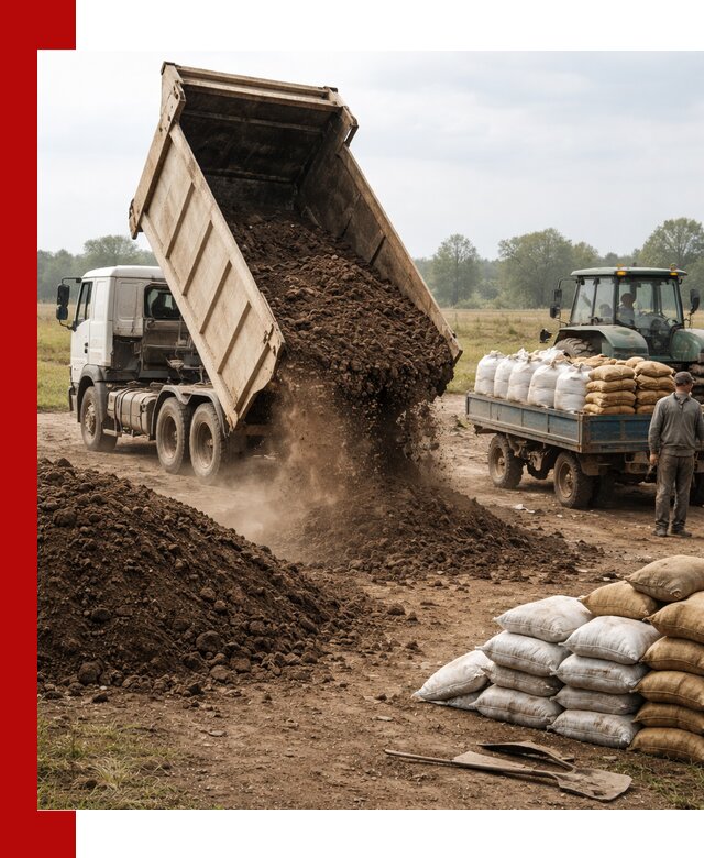 Доставка грунта и удобрений оптом в Рубцовске для сельхоз и строительства