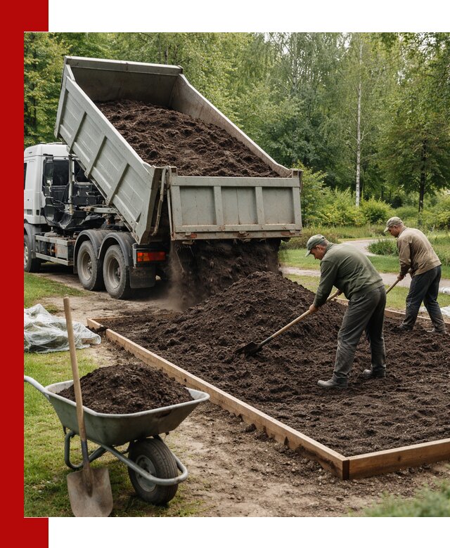 Доставка грунта для озеленения и благоустройства в Рубцовске