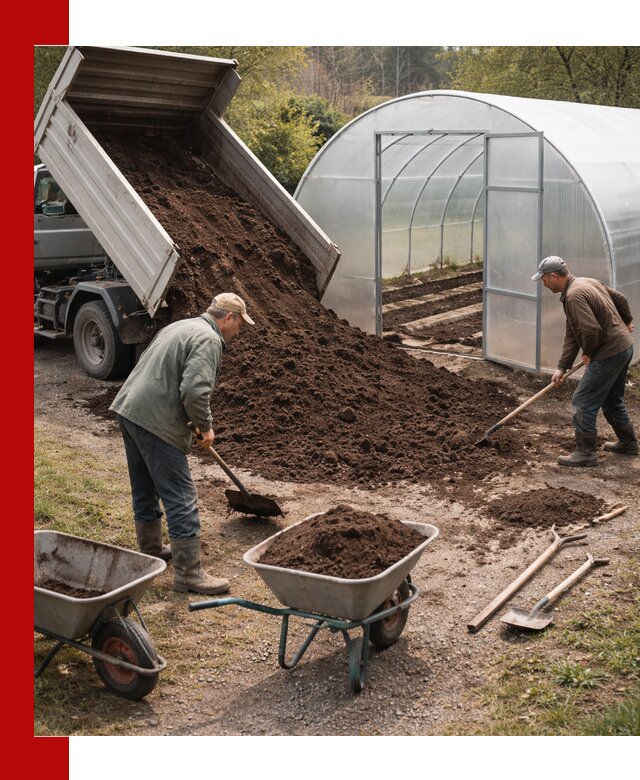 Грунт для теплицы с доставкой в Рубцовске — плодородный субстрат под растения