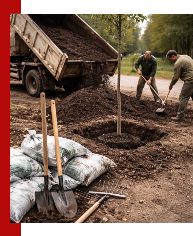 Грунт для посадки деревьев в Рубцовске — доставка и подготовка почвы