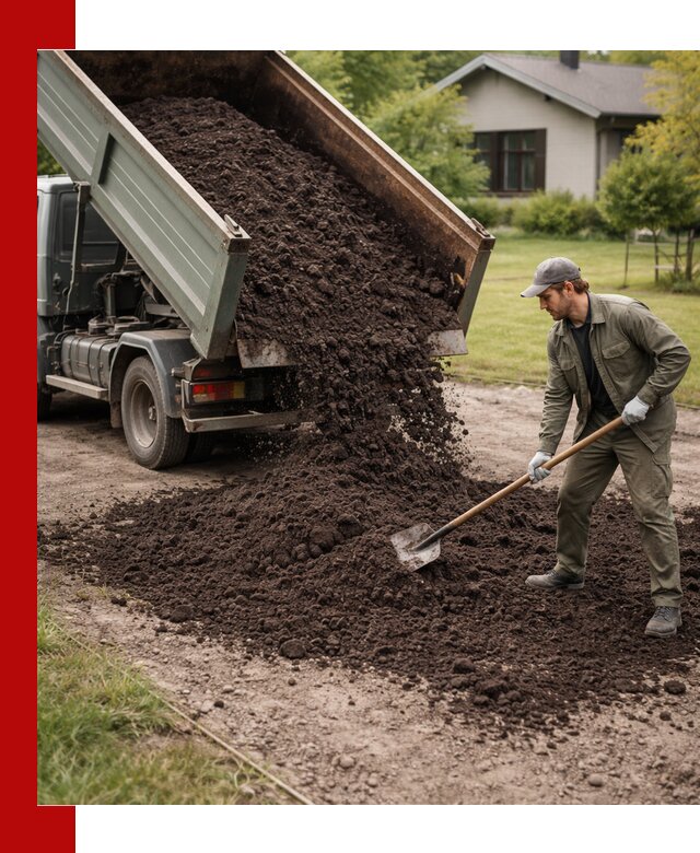 Чернозем для газона с доставкой в Рубцовске быстро и качественно