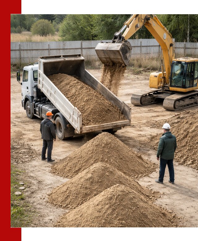 Доставка супеси вагонными и автопартиями в Рубцовске