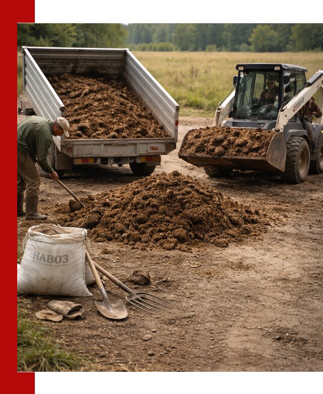 Доставка конского навоза в Рубцовске с разгрузкой и доставкой на объект