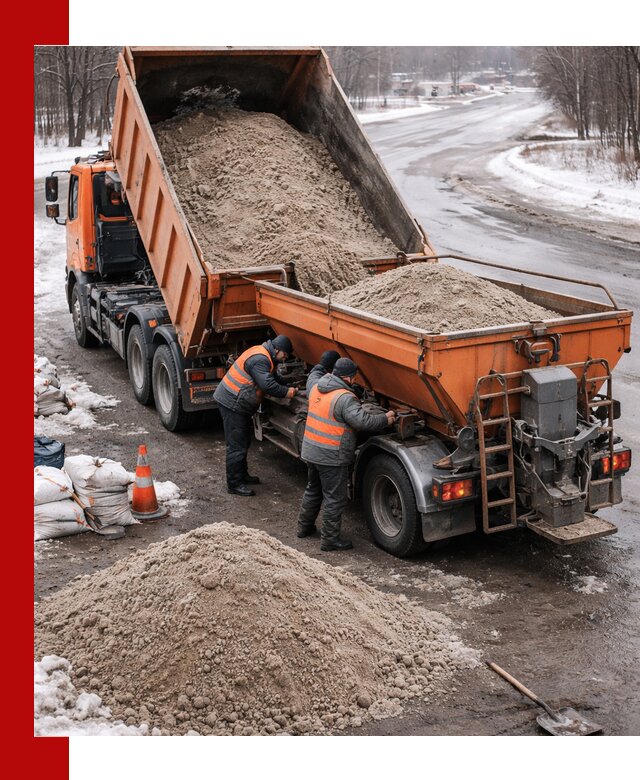 Поставка и вывоз пескосоля в Рубцовске оптом и в розницу