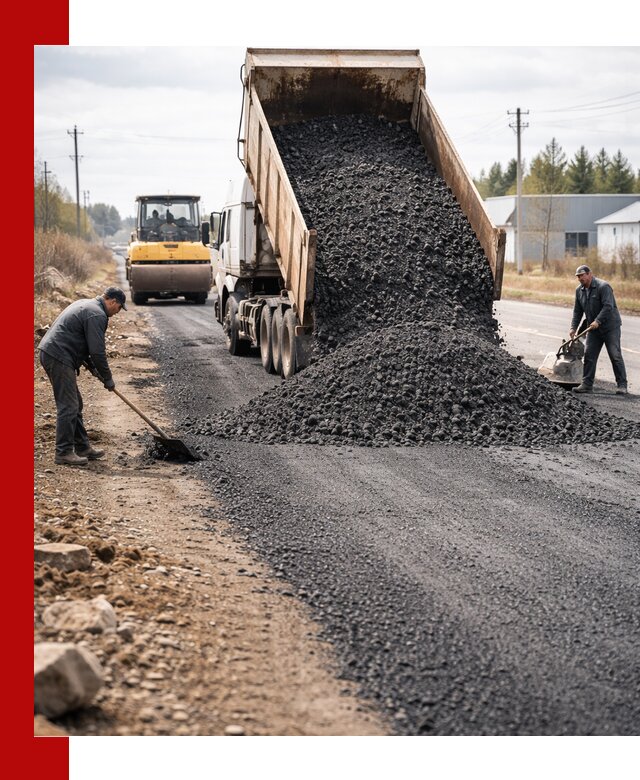 Асфальтовая крошка для дорог в Рубцовске — поставка и доставка