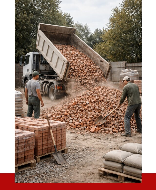 Бой кирпича в Рубцовске с доставкой от 4247 руб/куб | ПРОНЕРУДРбц